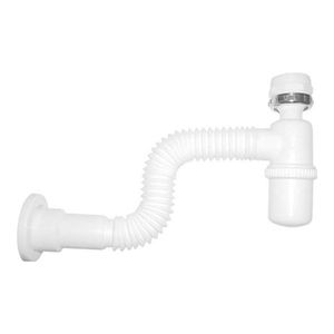 Sifão Universal Em Pvc Com Saída Extensível Para Tanque Branco Esteves