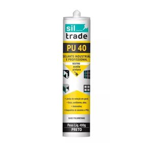 Selante Siltrade Pu 40 Preto 400g Baston