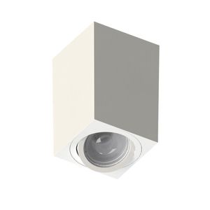 Plafon Tower Quadrado Face Plana 12w Bivolt Branco Save Energy