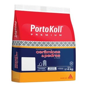 Rejunte 655540 Portokoll L-Flex Cerâmicas E Pedras Preto 4Kg Sika