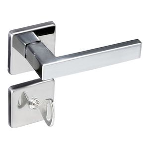 Fechadura para Banheiro com Roseta Quadrada Concept Cromada
