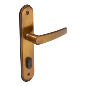 Fechadura Externa com Espelho Concept Bronze Oxidado Pado