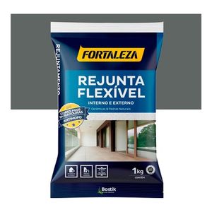 Rejunte Flexível De Base Cimentícia Platina 1Kg Fortaleza