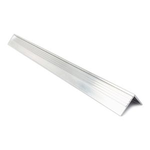Cantoneira Rodapé 128-3Mt Frisada De Alumínio 22Mm Natural Com 3 Metros Decal