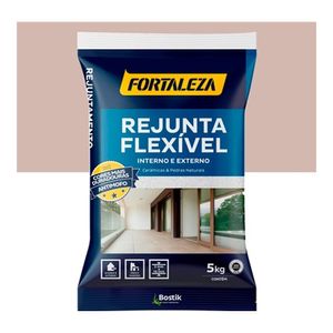 Rejunte Flexível De Base Cimentícia Bege 5Kg Fortaleza