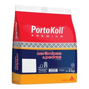 Rejunte 655534 Portokoll L-Flex Cerâmicas E Pedras Cinza Ártico 4Kg Sika