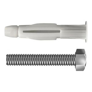 Bucha com Parafuso de Cabeça Sextavada para Drywall 10mm com 2 Peças