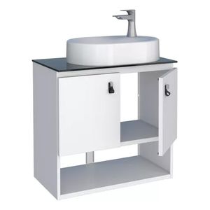 Toucador Aço Sem Cuba Baru 60 Branco Cozimax
