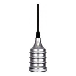 Pendente em Alumínio para 1 Lâmpada Dot Metal Wave Cromo