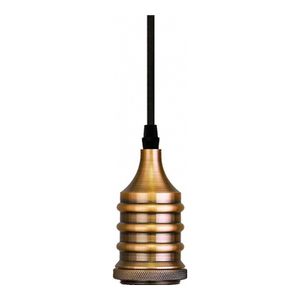 Pendente em Alumínio para 1 Lâmpada Dot Metal Wave Ouro