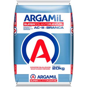 Argamassa Super Cola Flexível AC-III Branca 20kg Argamil