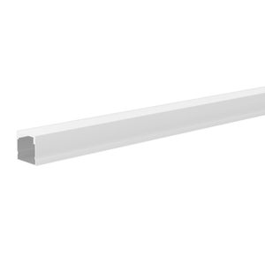Perfil em Alumínio de Sobrepor Way 19,6x20mm para Fita LED 1 Metro Branco Bronzearte
