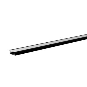 Perfil em Alumínio de Embutir Way 25x7mm para Fita LED 1 Metro Preto Bronzearte