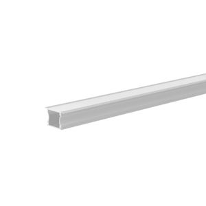 Perfil em Alumínio de Embutir Way 24,2x14,3mm para Fita LED 2 Metro Branco Bronzearte