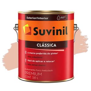 Tinta Clássica Aveludado Pêssego Fosco 3,6L Suvinil