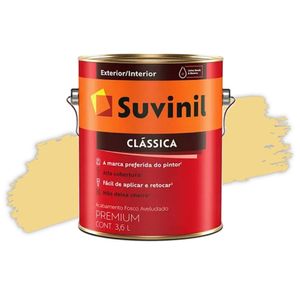 Tinta Clássica Aveludado Amarelo Canário Fosco 3,6L Suvinil