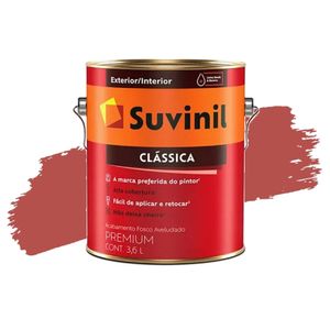 Tinta Clássica Aveludado Vermelho Cardinal Fosco 3,6L Suvinil