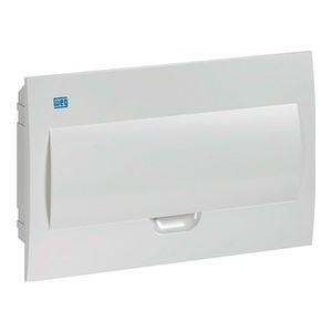Quadro de distribuição de embutir 18 Disjuntores Branco