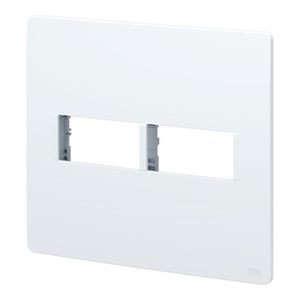 Placa 4x4 2 Postos com Suporte Essata Branco