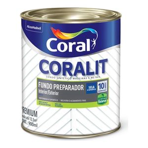 Fundo Preparador para Metais e Madeira Branco Fosco 900ML