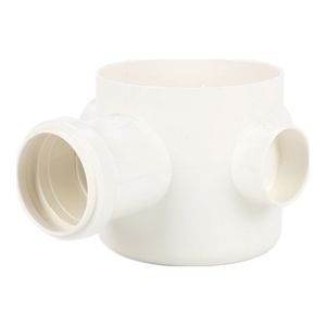 Corpo de Caixa Sifonada em PVC 100x100x50mm Branco