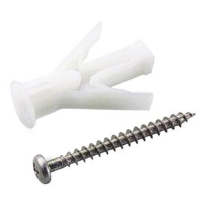 Bucha com Parafuso em Nylon para Drywall Fly Número 3 com 20 Peças