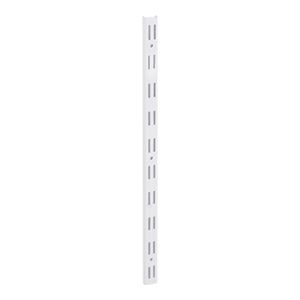 Trilho Duplo em Aço para Prateleira 200cm Branco