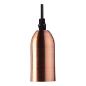 Pendente Dot Metal Vintage 95x48mm Cobre