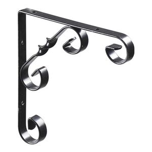 Mão Francesa Colonial 25x25cm com Design Clássico Preto Multivisão