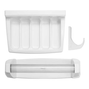 Kit para Banheiro em Plástico KB2C3 com 3 Peças Branco
