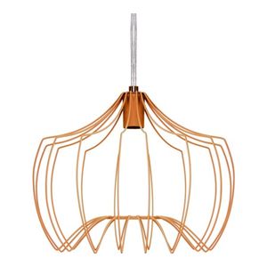 Pendente Aramado em Metal 6173 31x38cm Cobre
