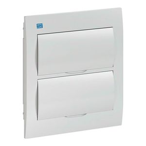 Quadro de distribuição de embutir 24 Disjuntores Branco