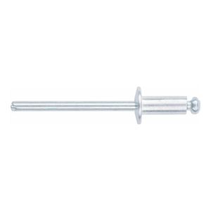 Rebite de Repuxo em Alumínio 4x16mm com 50 Peças Cromado Mtx