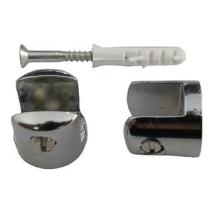 Suporte Para Prateleira De Vidro 6mm Cromado 2 Pecas Metropac