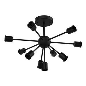 Plafon em Metal para 10 Lâmpadas Sputnik Preto Taschibra