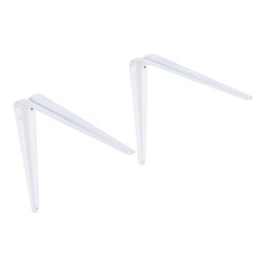Suporte L em Aço para Prateleira 35x30cm Branco