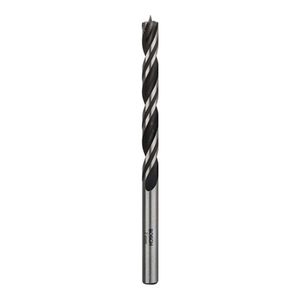 Broca para Madeira 7mm com 3 Pontas Prata e Preto