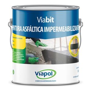 Pintura Asfáltica Impermeabilizante Viabit Preto 3.6 Litros