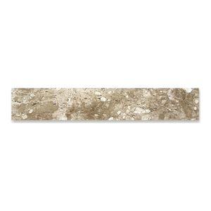 Soleira em Mármore Polido Borda Reta Travertino 150x17cm