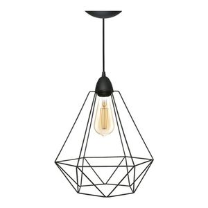 Pendente em Metal para 1 Lâmpada Aramado Big Class 31x30cm Preto