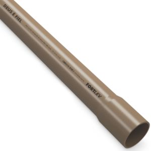 Tubo Soldável em PVC 20mm 3M Marrom Fortlev