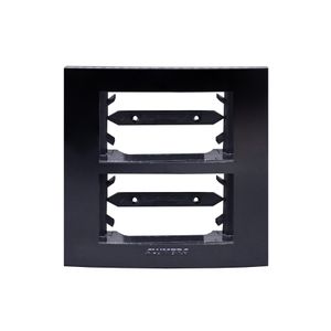 Placa 2 Módulos com Suporte para Móveis Inova Pro Class Black Piano Alumbra