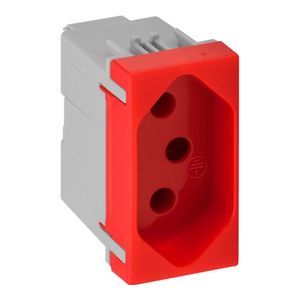 Módulo Tomada 2P+T 20A 250V Vermelho Simon