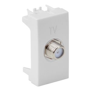 Módulo Tomada Conector De Tv Coaxial Branco Simon
