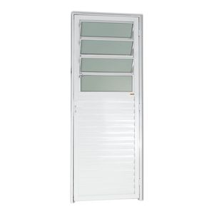 Porta Basculhante Esquerdo com Vidro Aluminio 210x80 Vert
