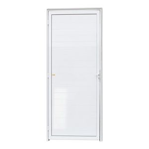 Porta D com Lambril Aluminio 210x80 Brimak