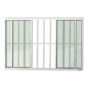 Janela De Correr com 4 Folhas 100x150 Brilhante Brimak