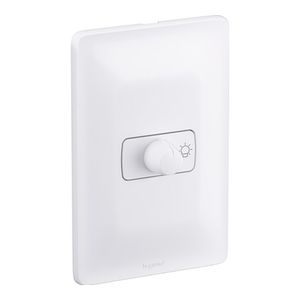 Dimmer rotativo 4x2 com placa e suporte 220V Zeffia Pial