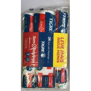 Kit 3 Rolos Ant Respingo1374-00 Tigre