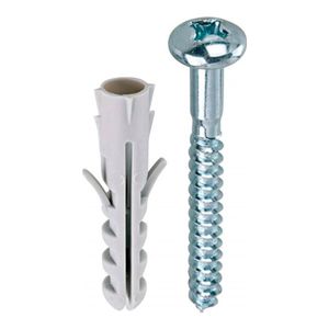 Bucha Fix Com Parafuso 5Mm 10Pc
